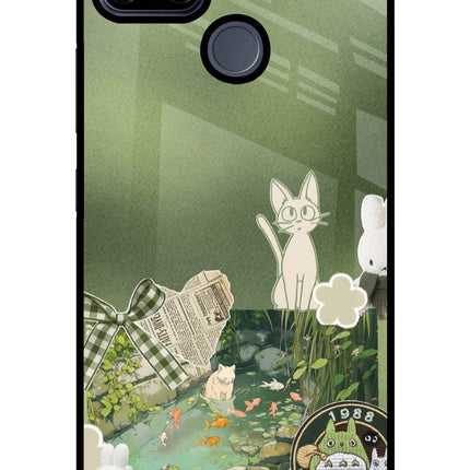 Aesthetic anime Realme C25/C25s Glass Case
