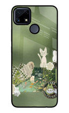 Aesthetic anime Realme C25/C25s Glass Case