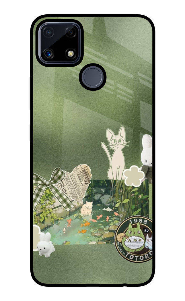 Aesthetic anime Realme C25/C25s Glass Case