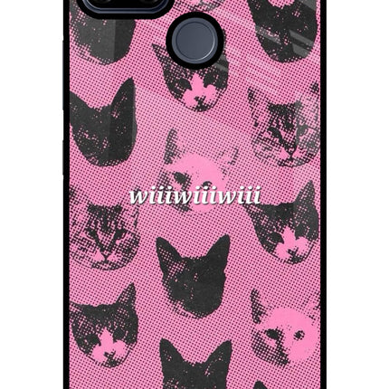 Pink Cats Realme C25/C25s Glass Case