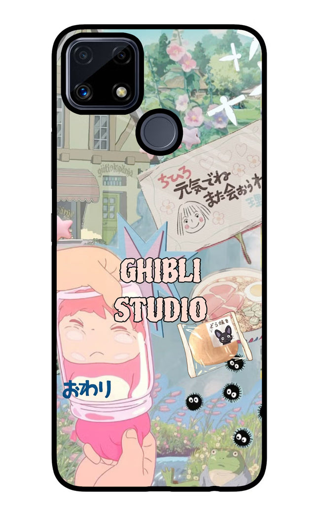 Studio Ghibli Realme C25/C25s Glass Case