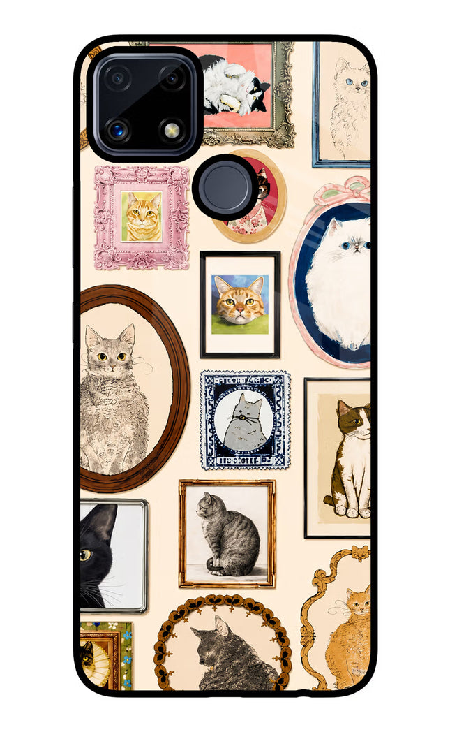 Mirror Cats Realme C25/C25s Glass Case