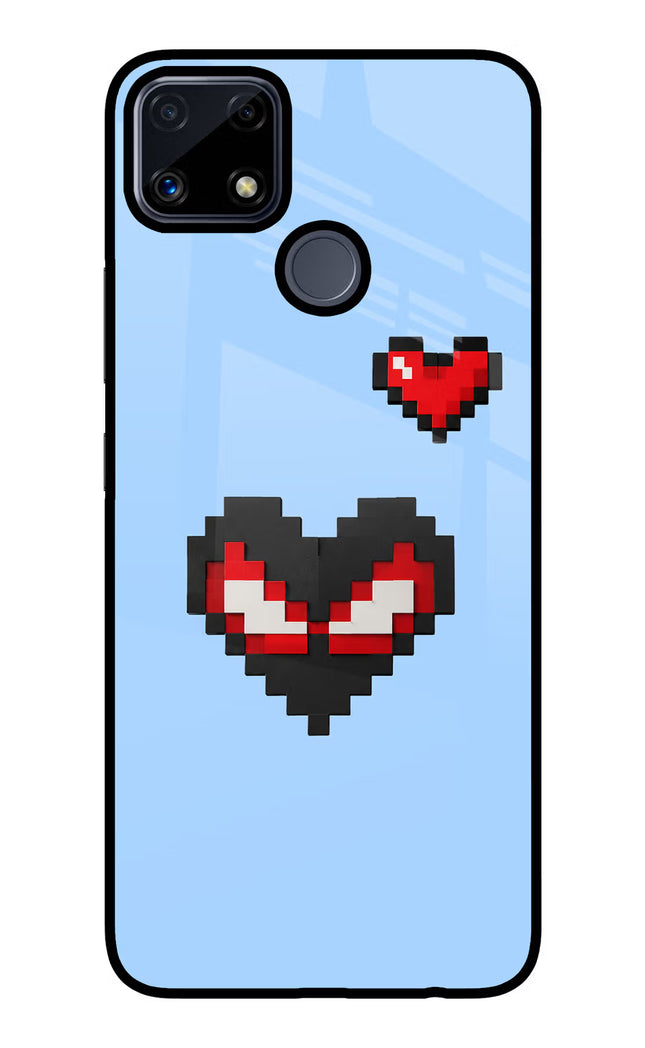 Peter Heart Realme C25/C25s Glass Case