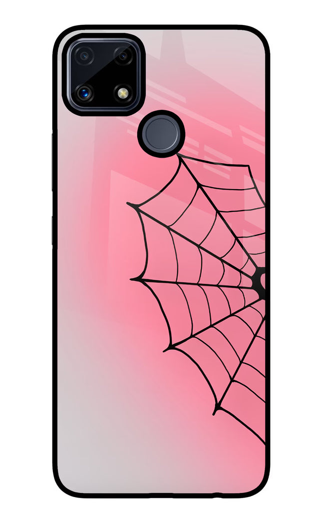 Pink Web Realme C25/C25s Glass Case