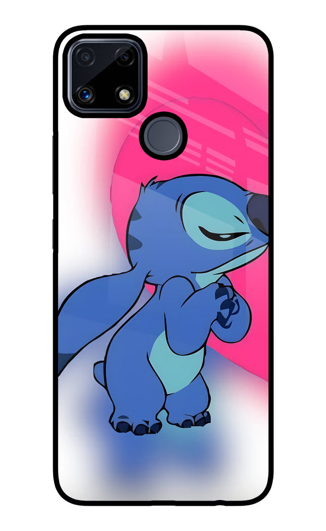 Stitch Hug Realme C25/C25s Glass Case