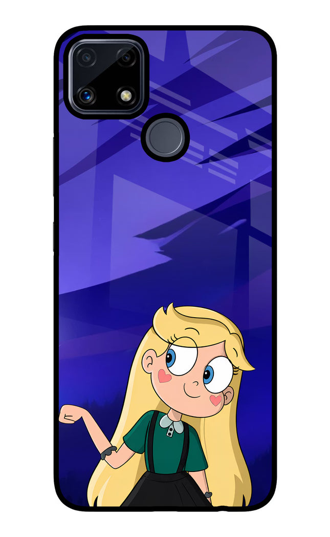 Star Glow Realme C25/C25s Glass Case