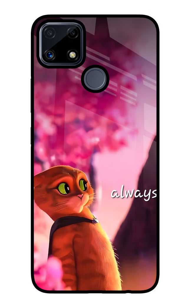 Always Cat Realme C25/C25s Glass Case