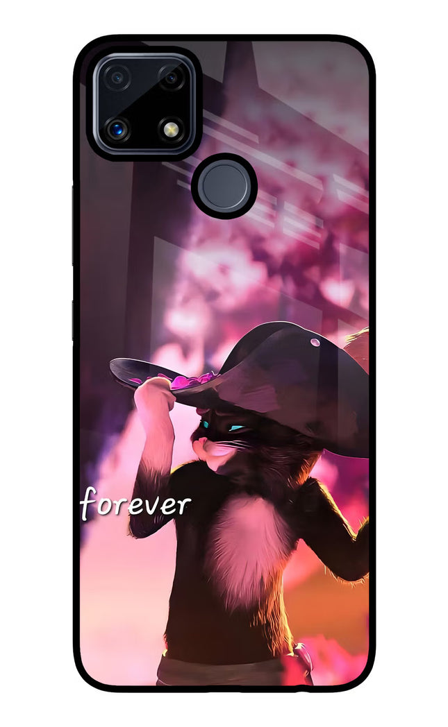 Forever Cat Realme C25/C25s Glass Case