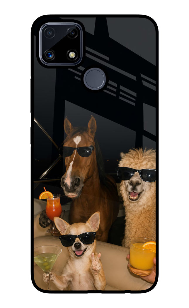 Party Squad Realme C25/C25s Glass Case