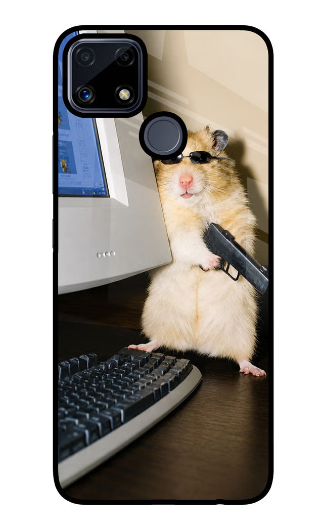 Hacker Hamster Realme C25/C25s Glass Case
