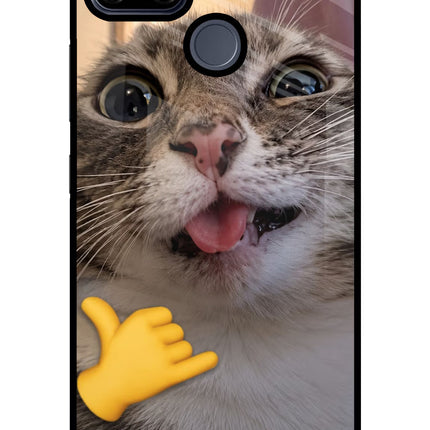 Silly Cat Call Realme C25/C25s Glass Case
