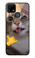 Silly Cat Call Realme C25/C25s Glass Case