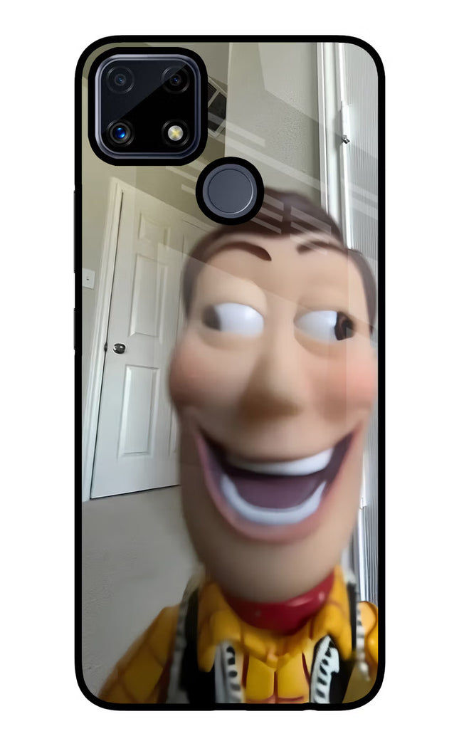 Side Eye Woody Realme C25/C25s Glass Case