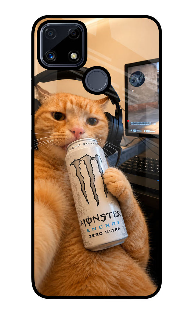 Gamer Cat Energy Realme C25/C25s Glass Case