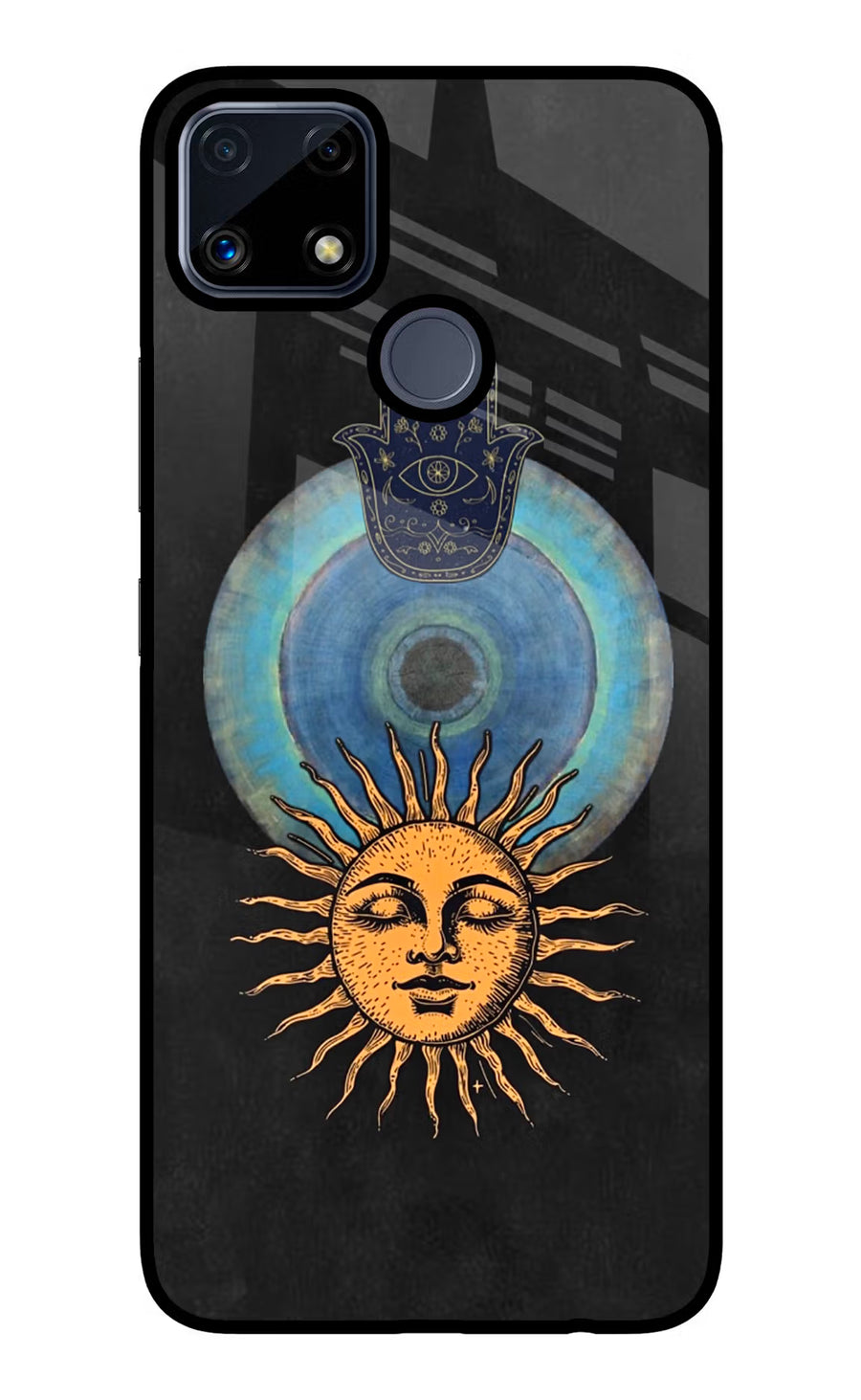 Divine Sun Realme C25/C25s Back Cover, Glass case