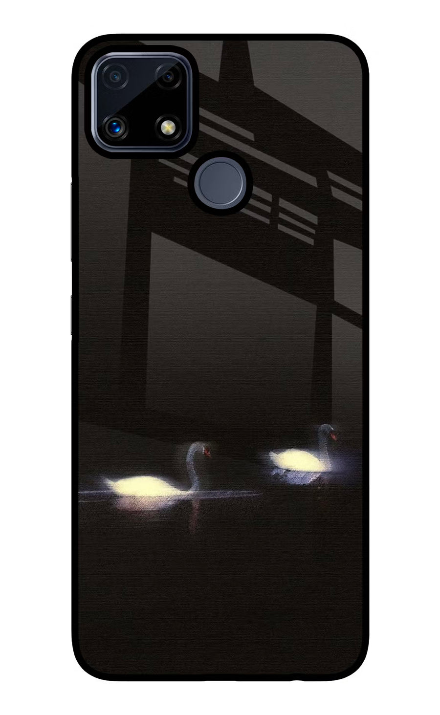 Silent Swans Realme C25/C25s Back Cover, Glass case