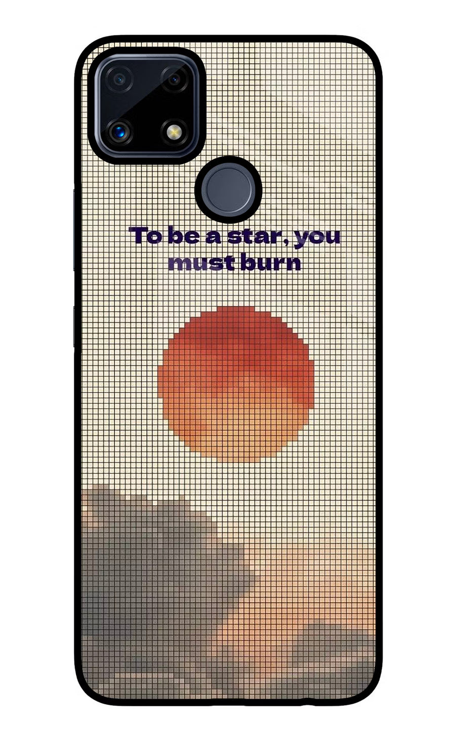 Pixel Sun Realme C25/C25s Back Cover, Glass case