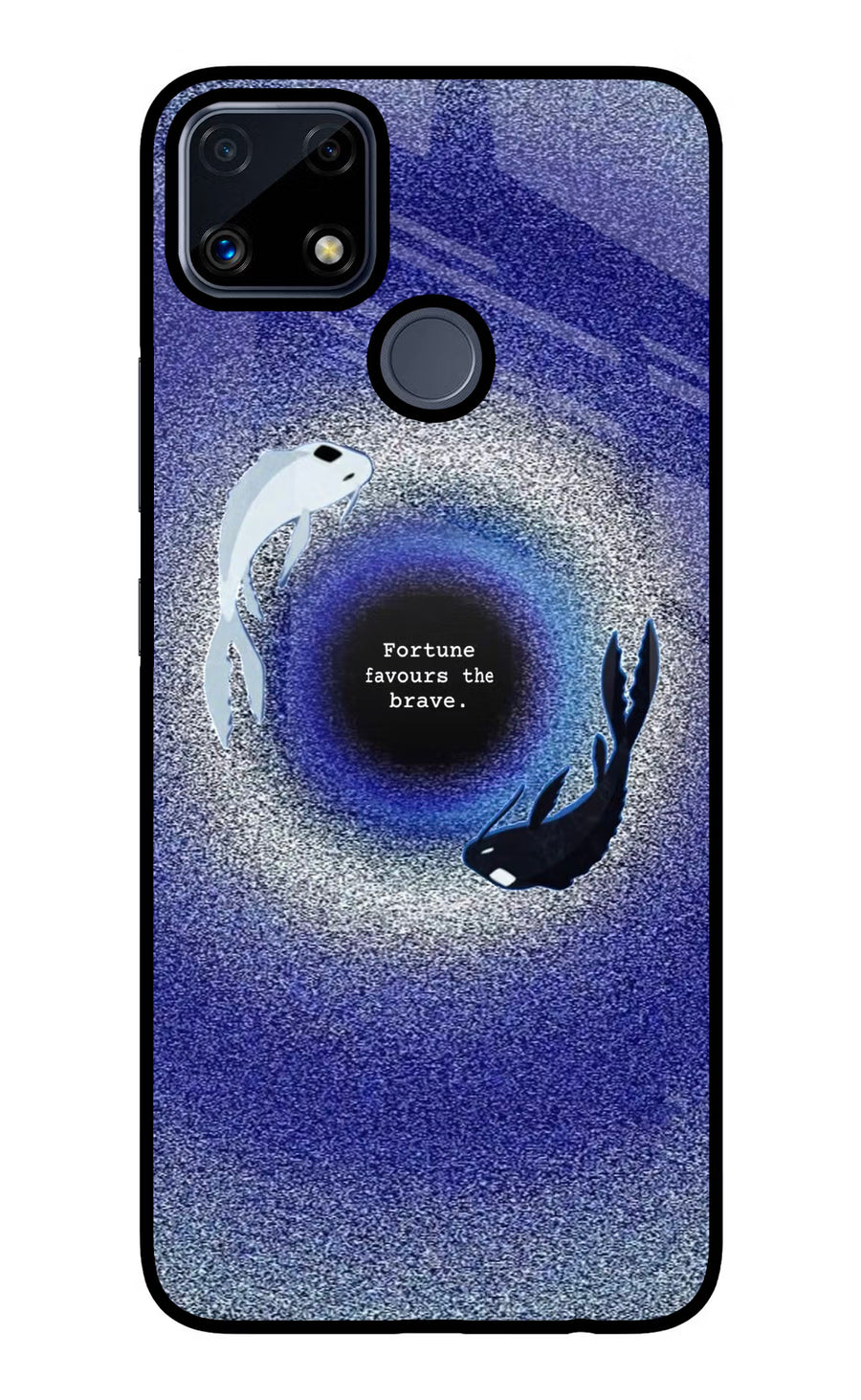 Dark Koi Realme C25/C25s Back Cover, Glass case