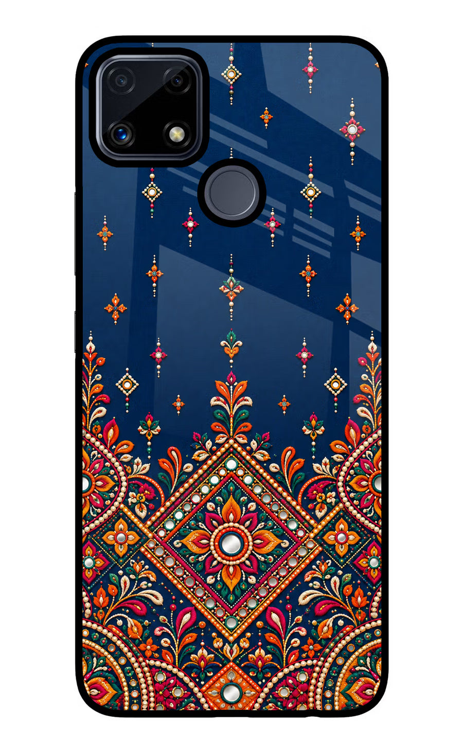 Neel Noor Realme C25/C25s Back Cover, Glass case