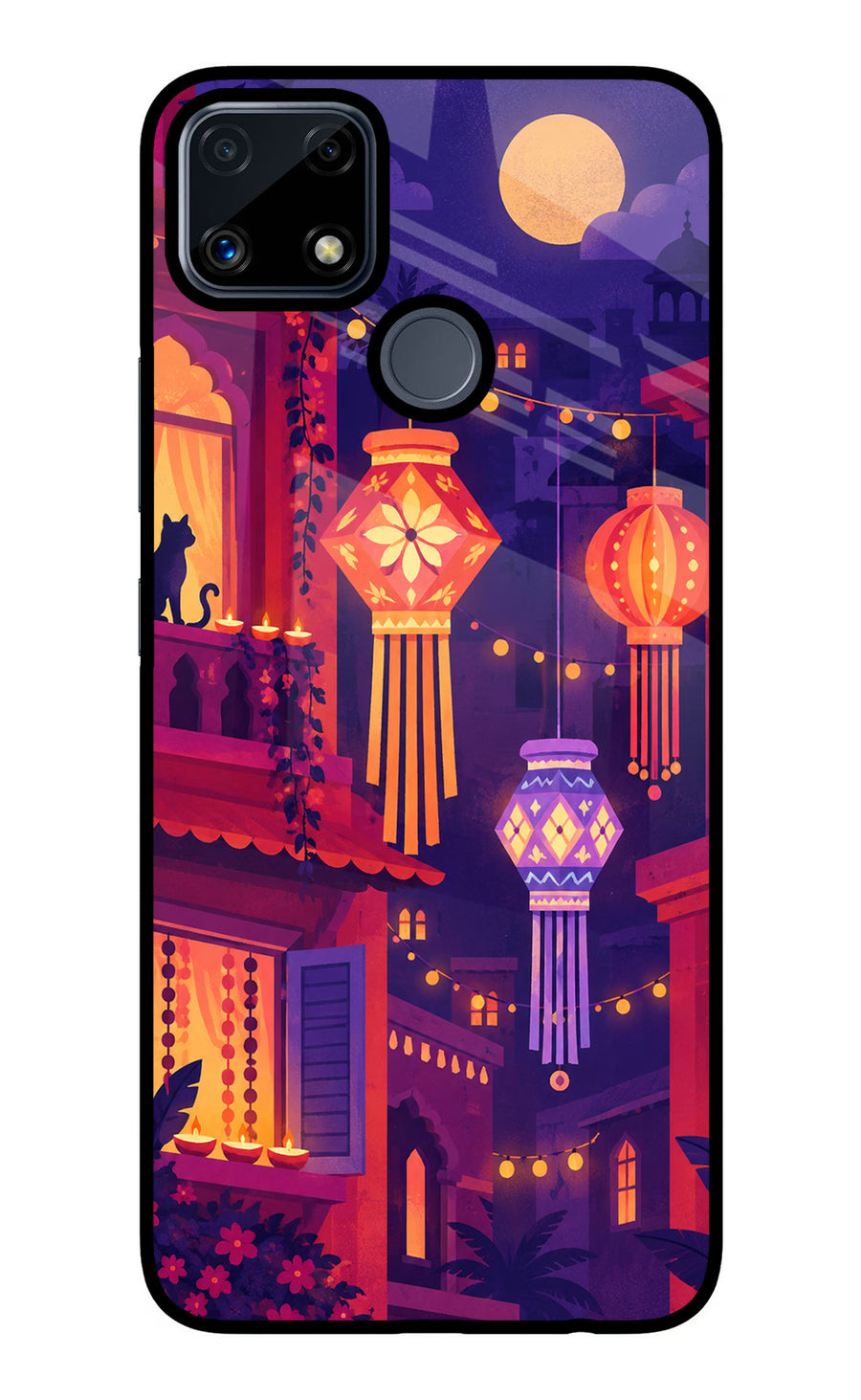 Lantern Lane Realme C25/C25s Back Cover, Glass case