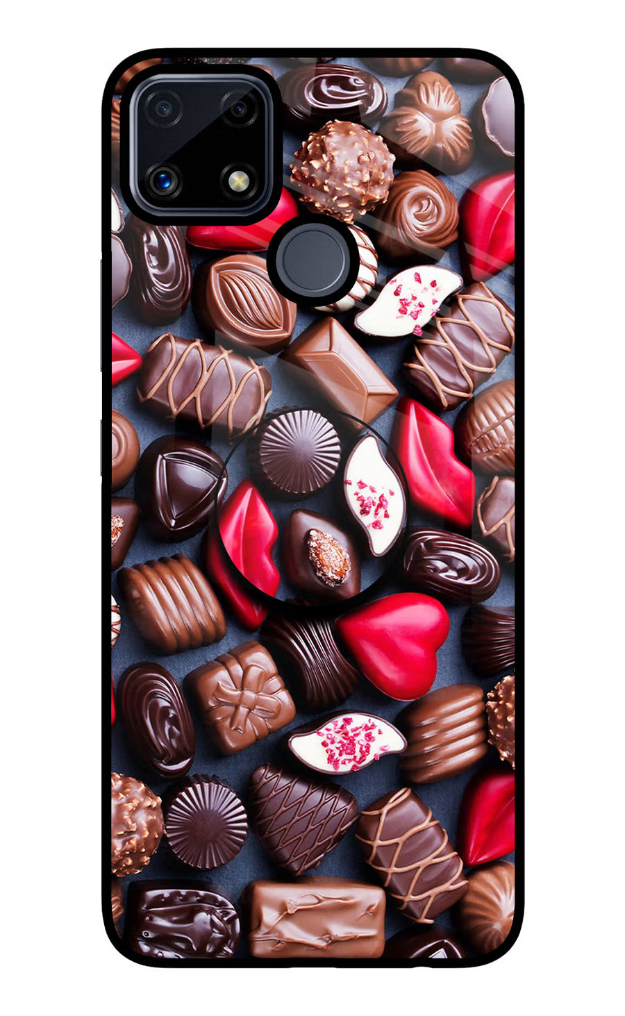 Chocolates Realme C25/C25s Pop Case, Glass case