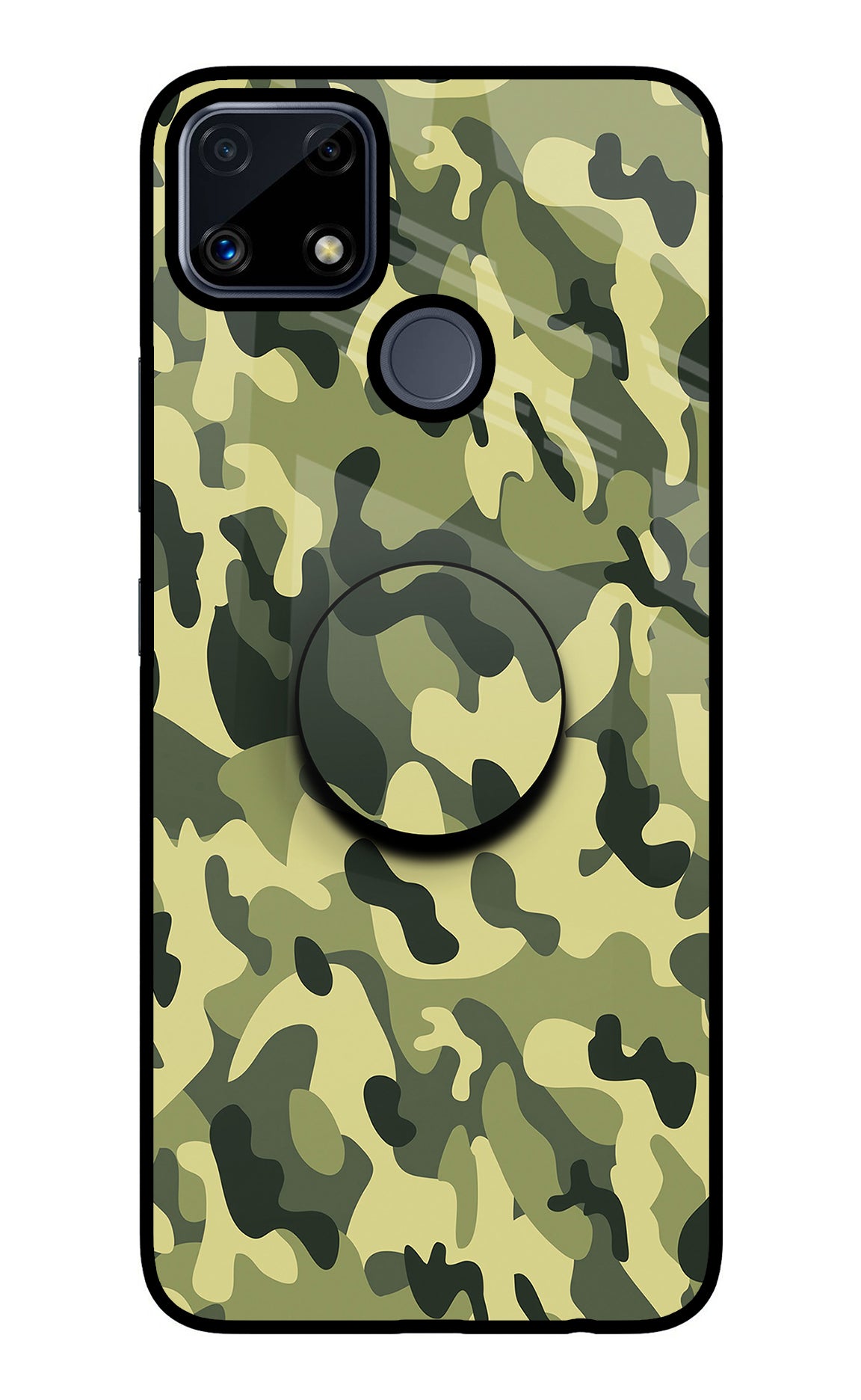Camouflage Realme C25/C25s Glass Case