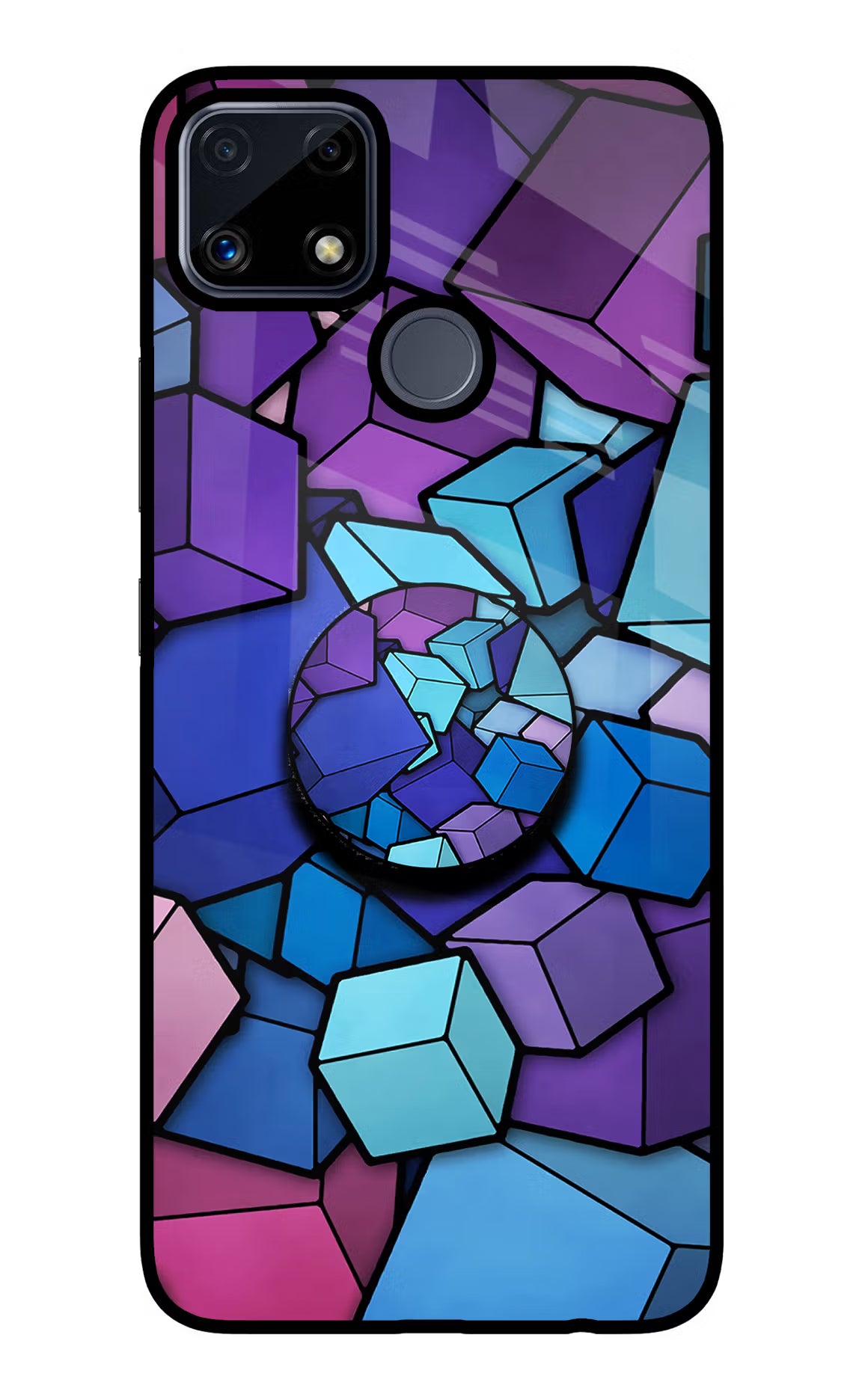 Cubic Abstract Realme C25/C25s Pop Case by Casekaro
