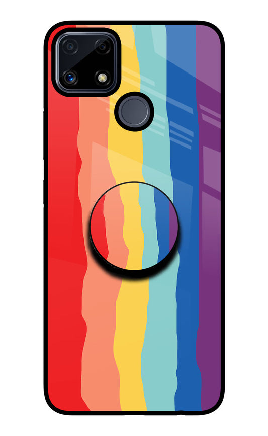 Rainbow Realme C25/C25s Glass Case