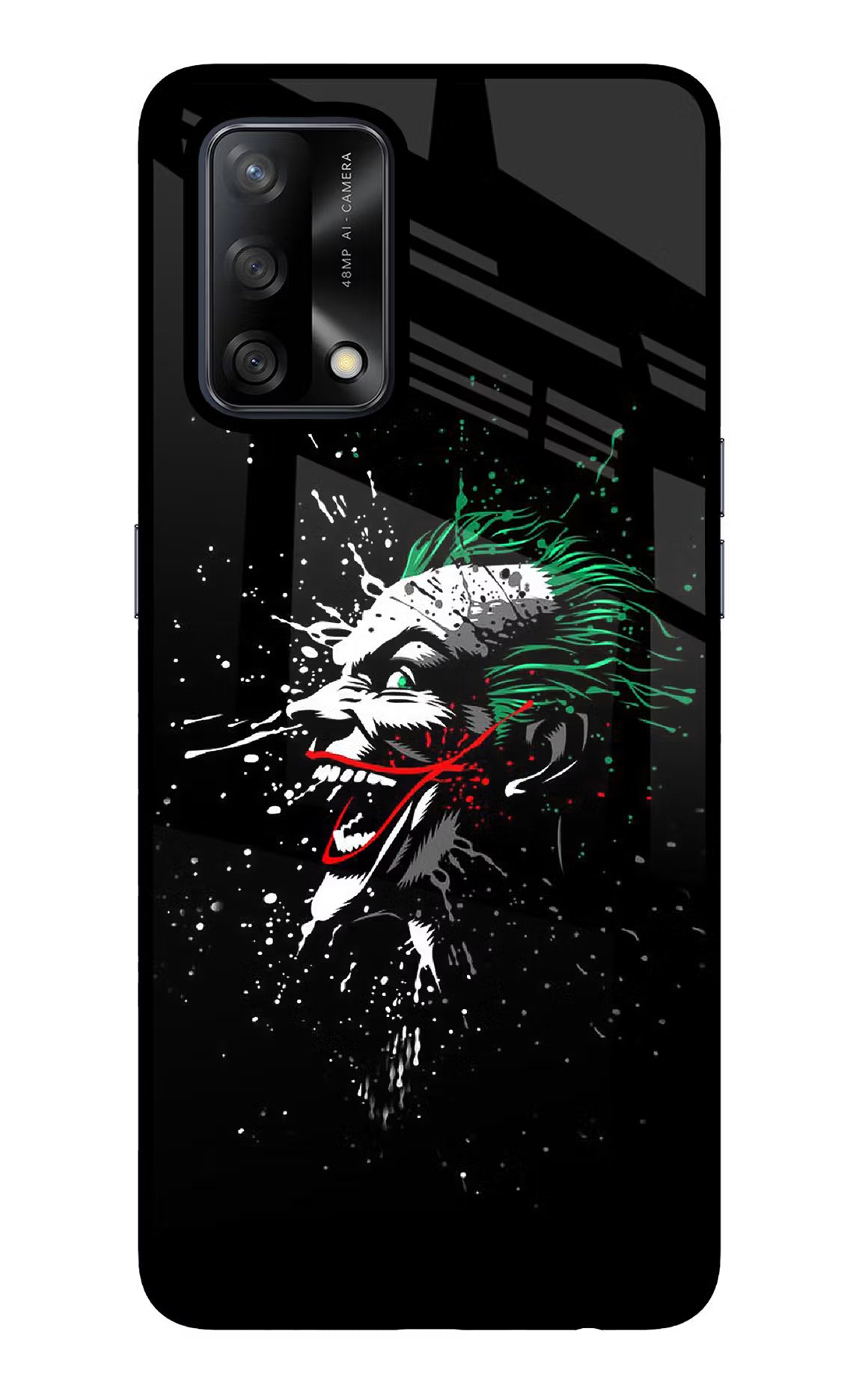 Joker Oppo F19/F19s Glass Case Back Cover by Casekaro