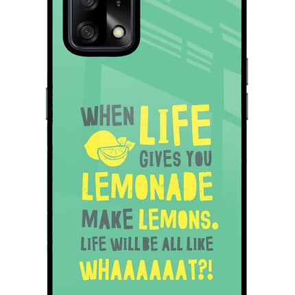 Quote Oppo F19/F19s Glass Case Back Cover by Casekaro