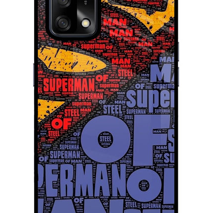 Superman Oppo F19/F19s Glass Case Back Cover by Casekaro