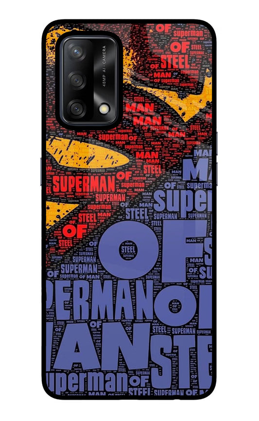 Superman Oppo F19/F19s Glass Case