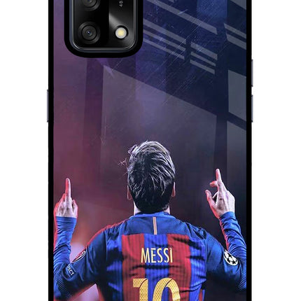 Messi Oppo F19/F19s Glass Case Back Cover by Casekaro