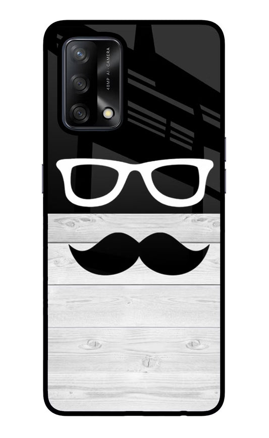 Mustache Oppo F19/F19s Glass Case