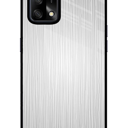 Wooden Grey Texture Oppo F19/F19s Glass Case Back Cover by Casekaro