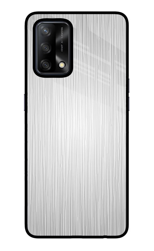 Wooden Grey Texture Oppo F19/F19s Glass Case