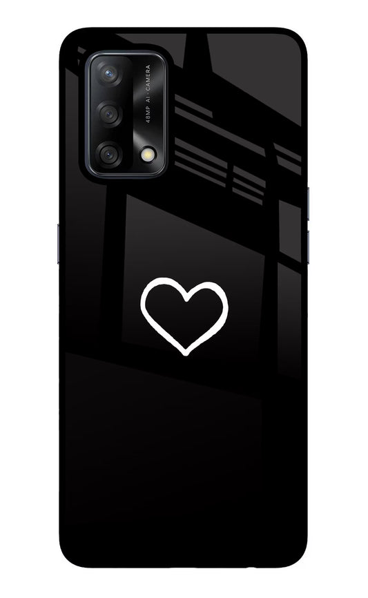 Heart Oppo F19/F19s Glass Case