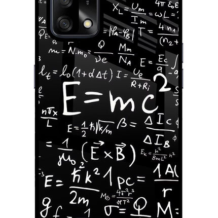 Physics Formula Oppo F19/F19s Glass Case Back Cover by Casekaro
