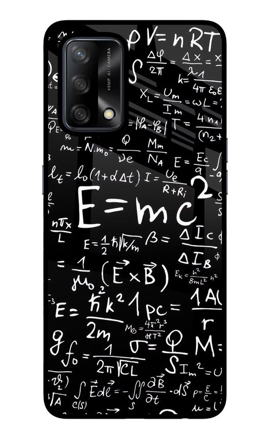 Physics Formula Oppo F19/F19s Glass Case