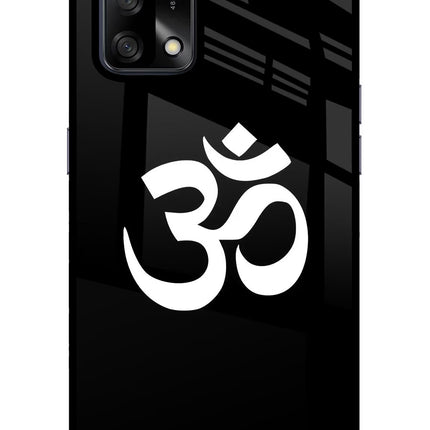 Om Oppo F19/F19s Glass Case Back Cover by Casekaro