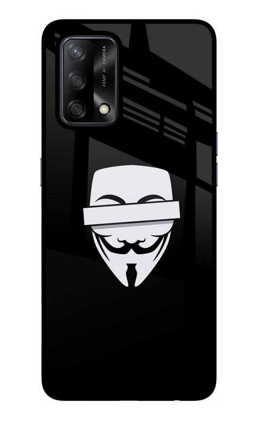 Anonymous Face Oppo F19/F19s Glass Case