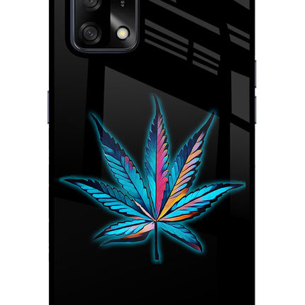 Weed Oppo F19/F19s Glass Case Back Cover by Casekaro
