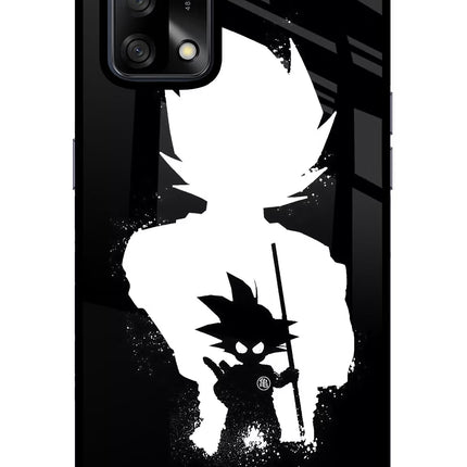 Goku Shadow Oppo F19/F19s Glass Case Back Cover by Casekaro
