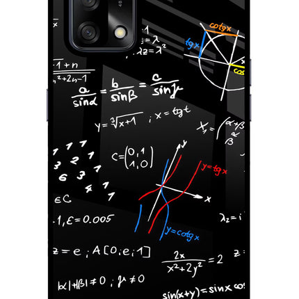 Mathematics Formula Oppo F19/F19s Glass Case Back Cover by Casekaro
