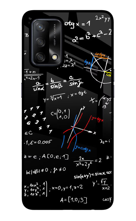 Mathematics Formula Oppo F19/F19s Glass Case