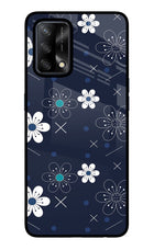 Flowers Oppo F19/F19s Glass Case