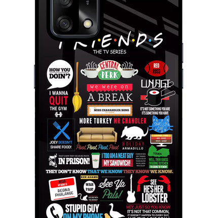 FRIENDS Oppo F19/F19s Glass Case Back Cover by Casekaro