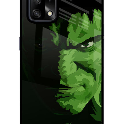 HULK Oppo F19/F19s Glass Case Back Cover by Casekaro