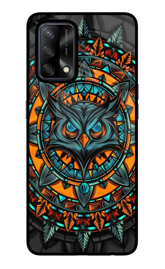 Angry Owl Art Oppo F19/F19s Glass Case