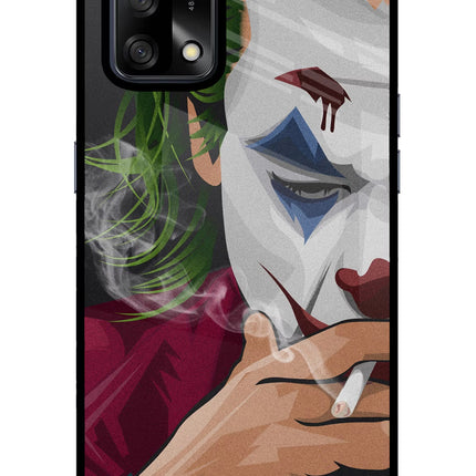 Joker Smoking Oppo F19/F19s Glass Case Back Cover by Casekaro
